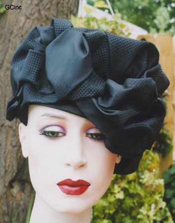 Copy of Dior black fabric wrap over felt