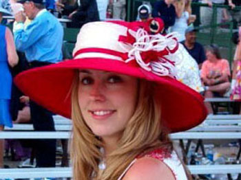 Brandi in Hat at Derby