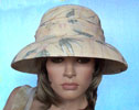 En Ete  Round Crown in sinamy & chiffon print