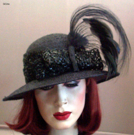 Copy of BlackItalianStrawWFeater