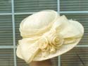 Sinamay Always a Bridesmaid side Ivory w pearls